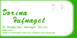 dorina hufnagel business card